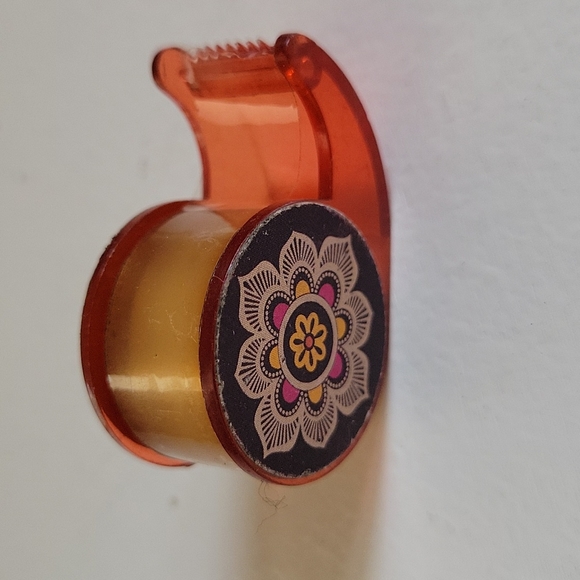 RET VERA BRADLEY MINI DESK SET, VINTAGE RETIRED SAFARI SUNSET PATTERN - Picture 4 of 6